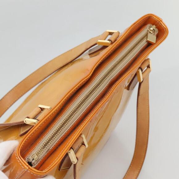 LOUIS VUITTON Monogram Vernis Houston Hand Bag Beige M91004 - Picture 6 of 12